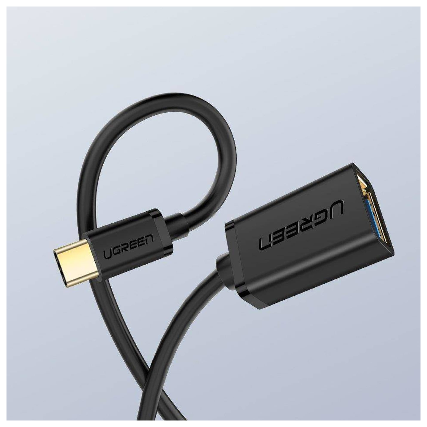 UGREEN USB-C naar USB-A 3.0 Adapter On The Go Kabel Zwart afbeelding 6