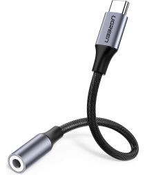 UGREEN USB-C naar 3.5mm Jack Female Audio Adapter 10CM Grijs