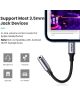 UGREEN Apple Lightning naar 3.5mm Jack Headset Adapter 10CM Zwart