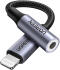 UGREEN Apple Lightning naar 3.5mm Jack Headset Adapter 10CM Zwart afbeelding 1