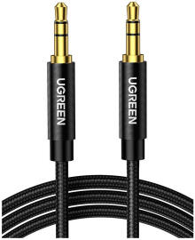 UGREEN 3.5mm Jack naar 3.5mm Jack Audio Aux Kabel Nylon 1M Zwart