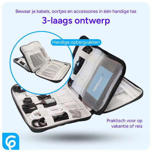 Universele Organizer Opbergtas / Kabel Organizer Tas Bandjes en Kabels afbeelding 2