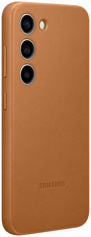 Origineel Samsung Galaxy S23 Hoesje Leather Case Back Cover Bruin afbeelding 2