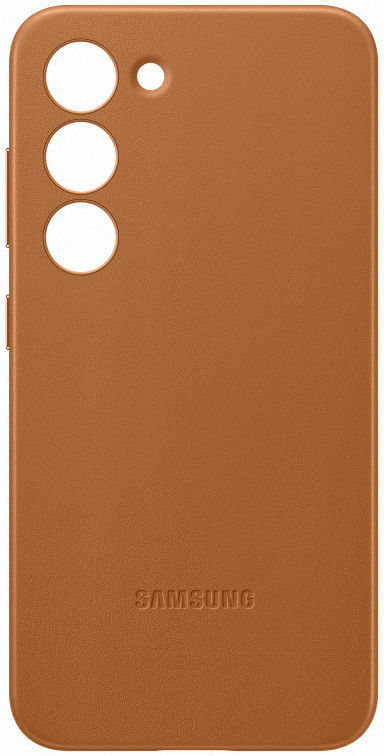 Origineel Samsung Galaxy S23 Hoesje Leather Case Back Cover Bruin afbeelding 4