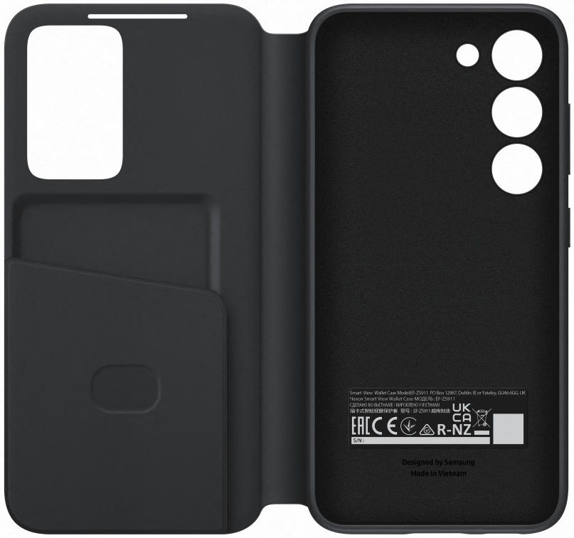Origineel Samsung Galaxy S23 Hoesje Smart View Wallet Case Zwart afbeelding 6
