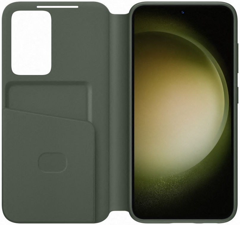 Origineel Samsung Galaxy S23 Hoesje Smart View Wallet Case Groen afbeelding 2