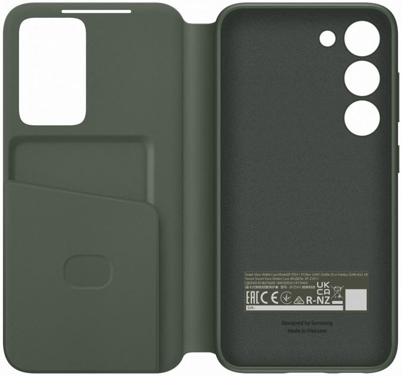 Origineel Samsung Galaxy S23 Hoesje Smart View Wallet Case Groen afbeelding 4
