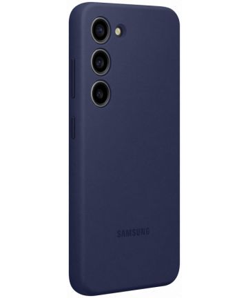Origineel Samsung Galaxy S23 Hoesje Silicone Case Back Cover Blauw Hoesjes