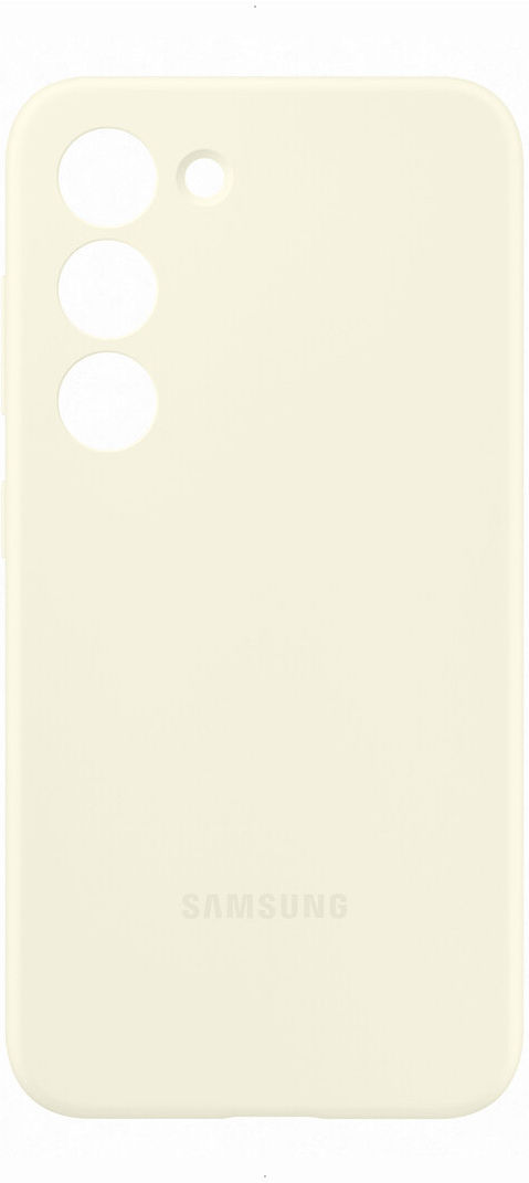 Origineel Samsung Galaxy S23 Hoesje Silicone Case Back Cover Crème afbeelding 5