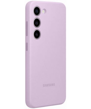 Origineel Samsung Galaxy S23 Hoesje Silicone Case Back Cover Paars Hoesjes