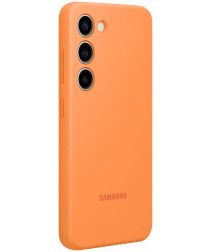 Origineel Samsung Galaxy S23 Hoesje Silicone Case Back Cover Oranje