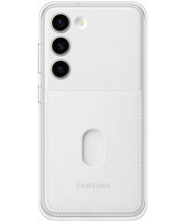 Origineel Samsung Galaxy S23 Hoesje Frame Case Transparant Wit Hoesjes