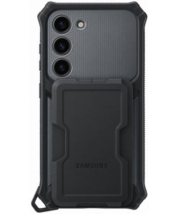 Origineel Samsung Galaxy S23 Hoesje Rugged Gadget Case Zwart Hoesjes