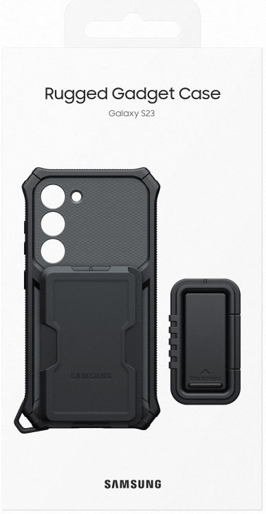 Origineel Samsung Galaxy S23 Hoesje Rugged Gadget Case Zwart afbeelding 12