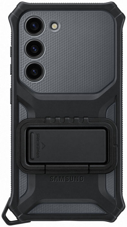 Origineel Samsung Galaxy S23 Hoesje Rugged Gadget Case Zwart afbeelding 8