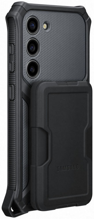 Origineel Samsung Galaxy S23 Hoesje Rugged Gadget Case Zwart afbeelding 9