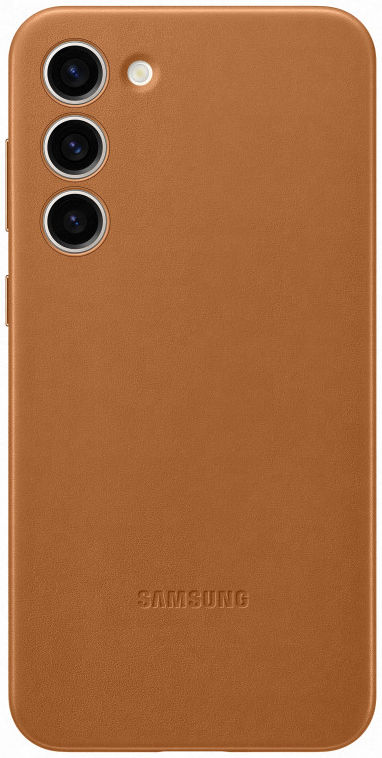 Origineel Samsung Galaxy S23 Plus Hoesje Leather Case Back Cover Bruin afbeelding 1