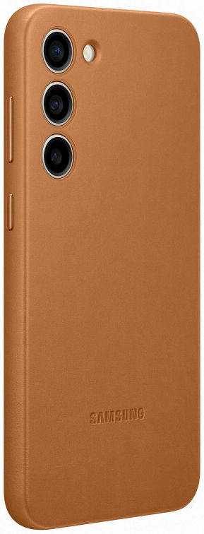 Origineel Samsung Galaxy S23 Plus Hoesje Leather Case Back Cover Bruin afbeelding 2