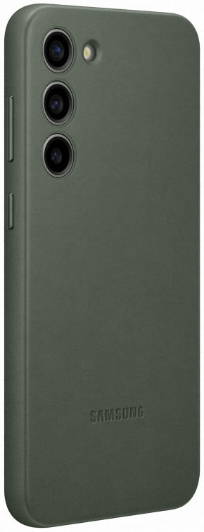Origineel Samsung Galaxy S23 Plus Hoesje Leather Case Back Cover Groen afbeelding 2