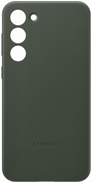 Origineel Samsung Galaxy S23 Plus Hoesje Leather Case Back Cover Groen afbeelding 4