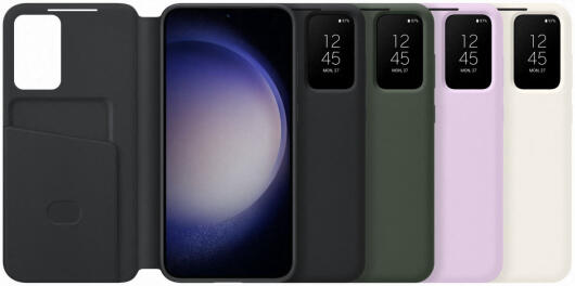 Origineel Samsung Galaxy S23 Plus Hoesje Smart View Wallet Case Zwart afbeelding 7