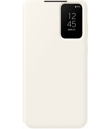 Origineel Samsung Galaxy S23 Plus Hoesje Smart View Wallet Case Cream Hoesjes