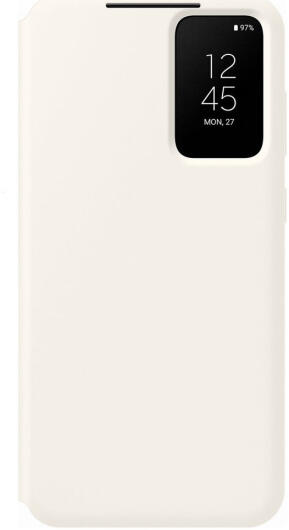 Origineel Samsung Galaxy S23 Plus Hoesje Smart View Wallet Case Cream afbeelding 1