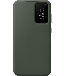 Origineel Samsung Galaxy S23 Plus Hoesje Smart View Wallet Case Groen