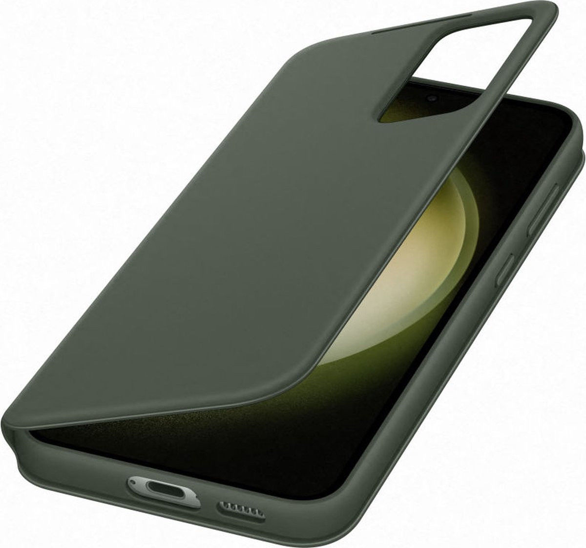 Origineel Samsung Galaxy S23 Plus Hoesje Smart View Wallet Case Groen afbeelding 2