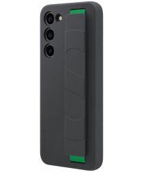 Origineel Samsung S23 Plus Hoesje Silicone Grip Case met Band Zwart