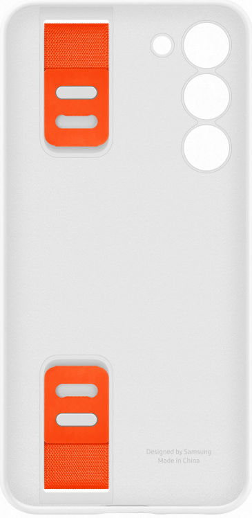 Origineel Samsung S23 Plus Hoesje Silicone Grip Case met Band Wit afbeelding 3