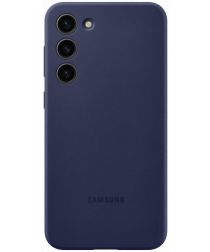 Origineel Samsung S23 Plus Hoesje Silicone Case Back Cover Blauw