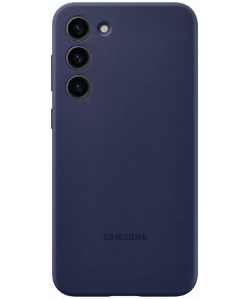 Origineel Samsung S23 Plus Hoesje Silicone Case Back Cover Blauw Hoesjes