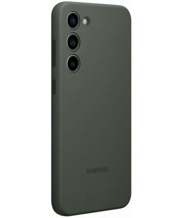 Origineel Samsung S23 Plus Hoesje Silicone Case Back Cover Groen Hoesjes