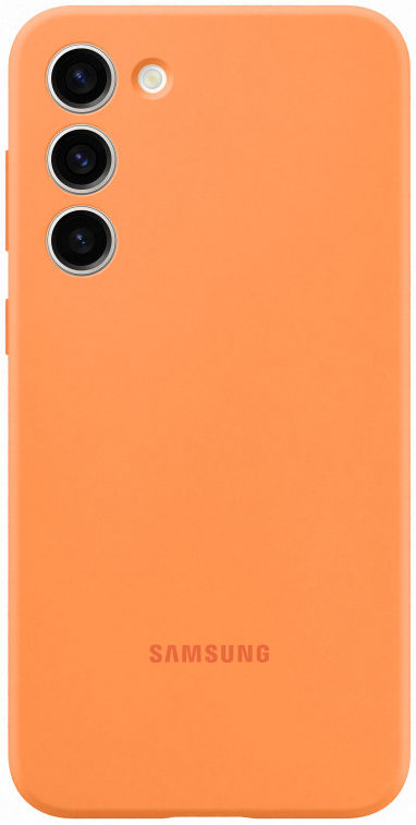 Origineel Samsung S23 Plus Hoesje Silicone Case Back Cover Oranje afbeelding 2