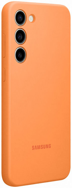 Origineel Samsung S23 Plus Hoesje Silicone Case Back Cover Oranje afbeelding 1