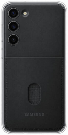 Origineel Samsung Galaxy S23 Plus Hoesje Frame Case Transparant Zwart afbeelding 1
