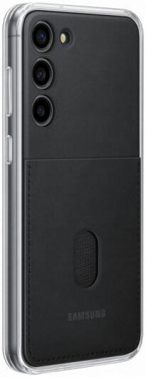 Origineel Samsung Galaxy S23 Plus Hoesje Frame Case Transparant Zwart afbeelding 2