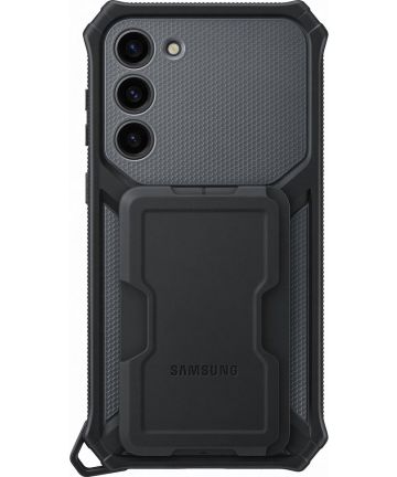 Origineel Samsung Galaxy S23 Plus Hoesje Rugged Gadget Case Zwart Hoesjes