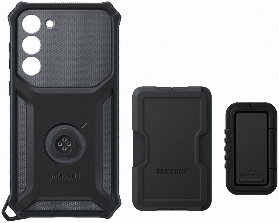 Origineel Samsung Galaxy S23 Plus Hoesje Rugged Gadget Case Zwart afbeelding 8