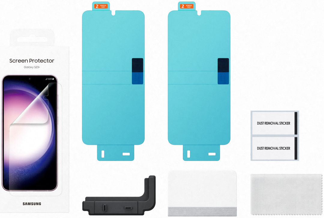 Originele Samsung Galaxy S23 Plus Screen Protector Folie (2-Pack) afbeelding 4