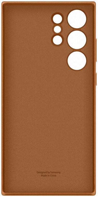 Origineel Samsung S23 Ultra Hoesje Leather Case Back Cover Bruin afbeelding 4