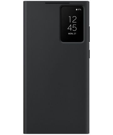 Origineel Samsung Galaxy S23 Ultra Hoesje Smart View Wallet Case Zwart Hoesjes