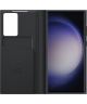 Origineel Samsung Galaxy S23 Ultra Hoesje Smart View Wallet Case Zwart