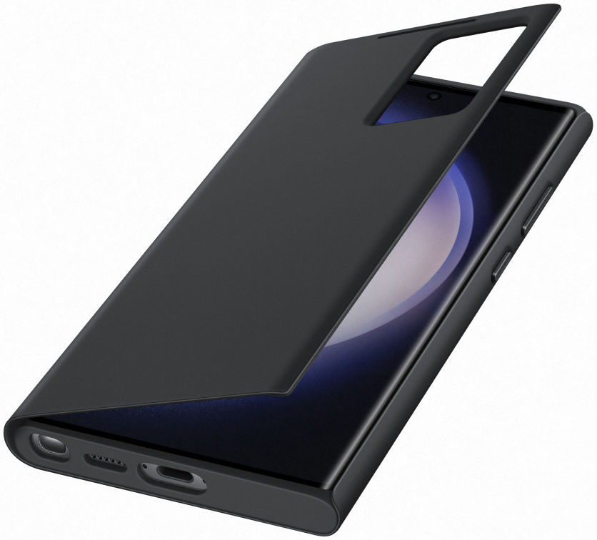 Origineel Samsung Galaxy S23 Ultra Hoesje Smart View Wallet Case Zwart afbeelding 2