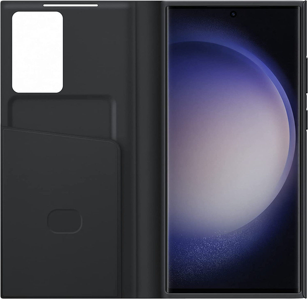 Origineel Samsung Galaxy S23 Ultra Hoesje Smart View Wallet Case Zwart afbeelding 5