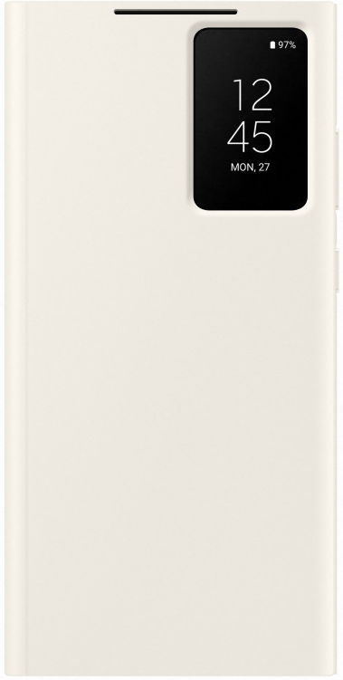 Origineel Samsung Galaxy S23 Ultra Hoesje Smart View Wallet Case Crème afbeelding 1