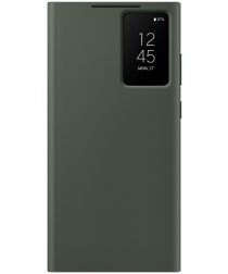Origineel Samsung Galaxy S23 Ultra Hoesje Smart View Wallet Case Groen