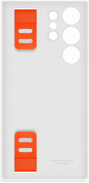 Origineel Samsung S23 Ultra Hoesje Silicone Grip Case met Band Wit afbeelding 3