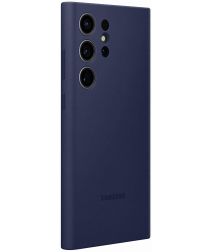 Origineel Samsung S23 Ultra Hoesje Silicone Case Back Cover Blauw